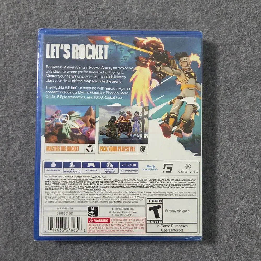 NWT EA Originals Rocket Arena Mythic Edition PS4 Video Game New Sealed